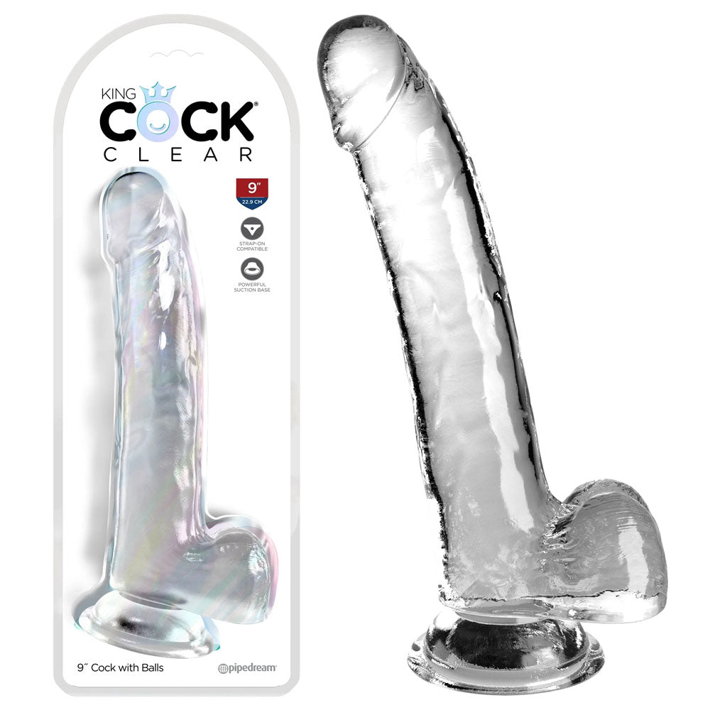 King Cock 9'' Cock with Balls -