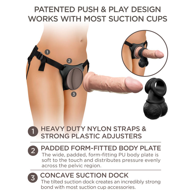 King Cock Elite Deluxe Silicone Body Dock Kit