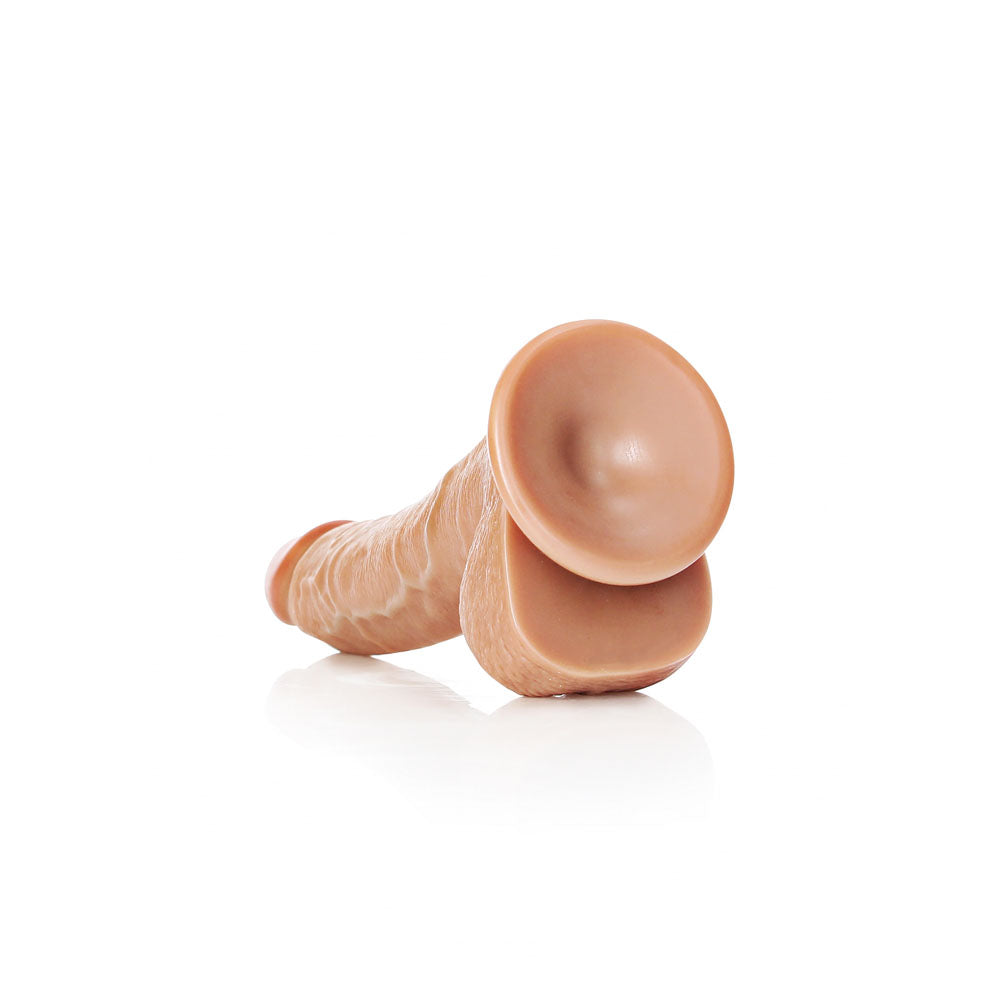 REALROCK Realistic Regular Curved Dong with Balls - 20.5 cm