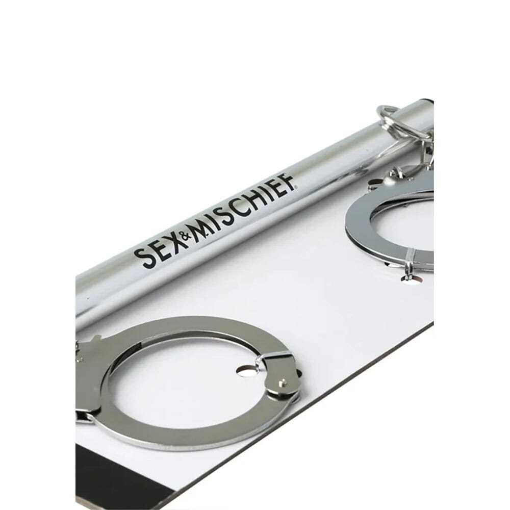 Sex & Mischief Spreader Bar with Metal Cuffs