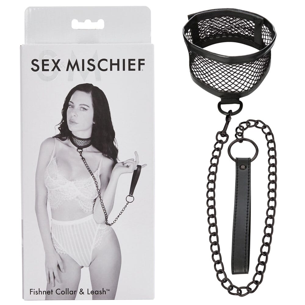 Sex & Mischief Fishnet Collar and Leash