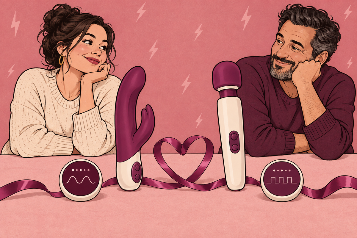 Different Sex Drives, Same Relationship: What Now? | Pink and plum editorial illustration