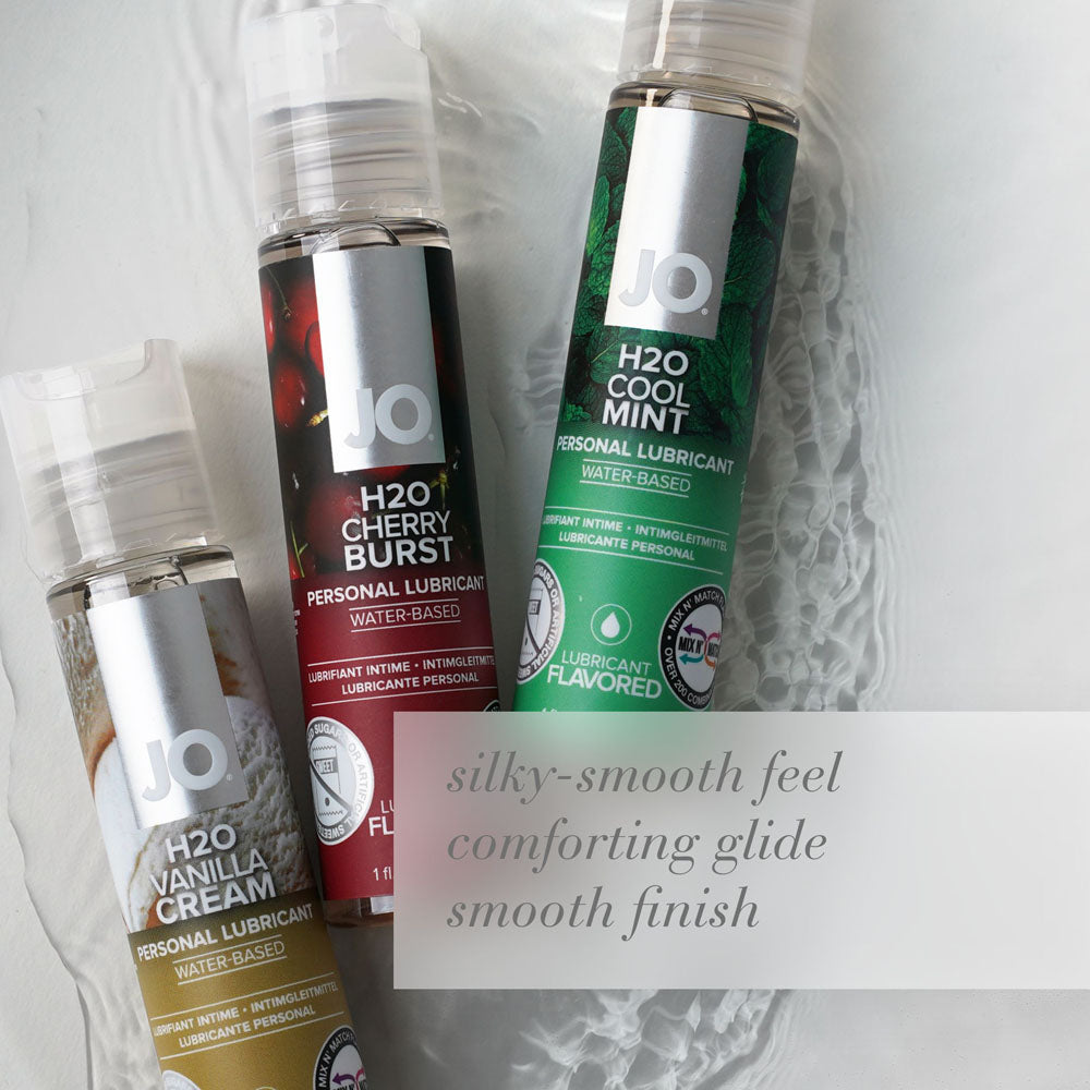 JO H2O Cherry Burst Lube - 30 mL - Cherry Flavoured Water Based Lubricant - 30 ml Bottle