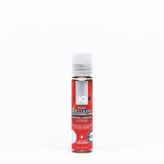 JO H2O Succulent Watermelon Lube - 30 mL - Watermelon Flavoured Water Based Lubricant - 30 ml Bottle