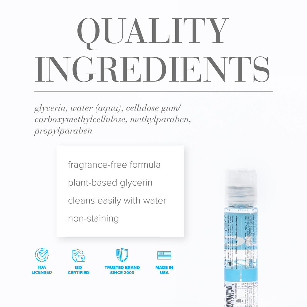 JO H2O Original Lube - 30 mL - Water Based Lubricant - 30 ml Bottle