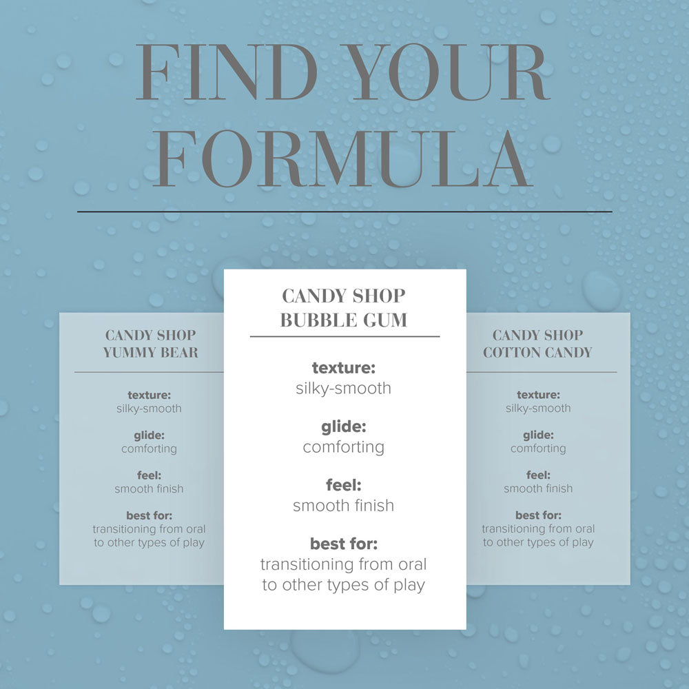 JO Candy Shop Bubblegum Lube - 60 mL - Bubblegum Flavoured Water Based Lubricant - 60 ml Bottle