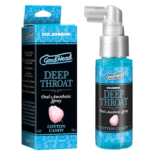 GoodHead Deep Throat Spray - Cotton Candy Flavoured Deep Throat Spray - 59 ml Bottle