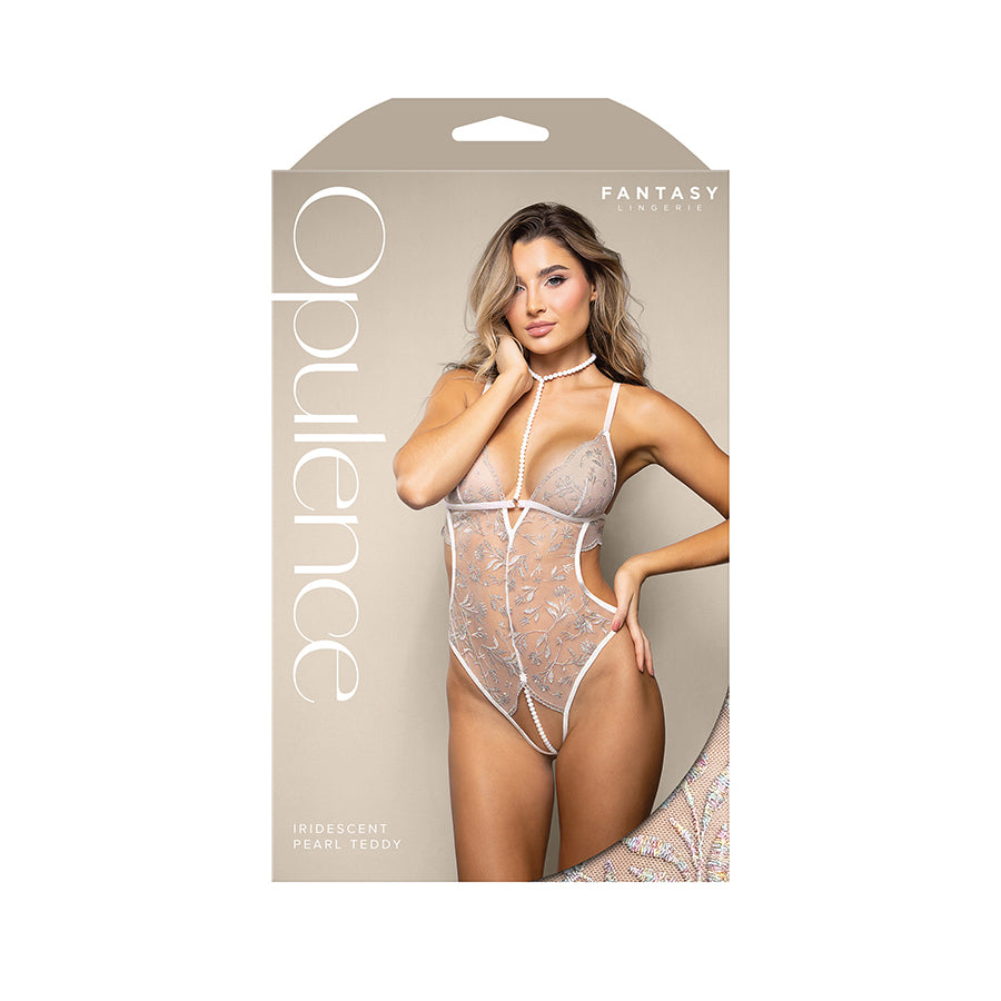 OPULENCE Iridescent Pearl Teddy -  -  - S/M Size