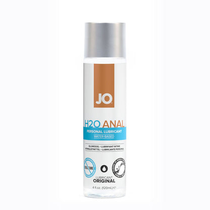 JO H2O Anal Lube - 120 mL - Water Based Anal Lubricant - 120 ml Bottle