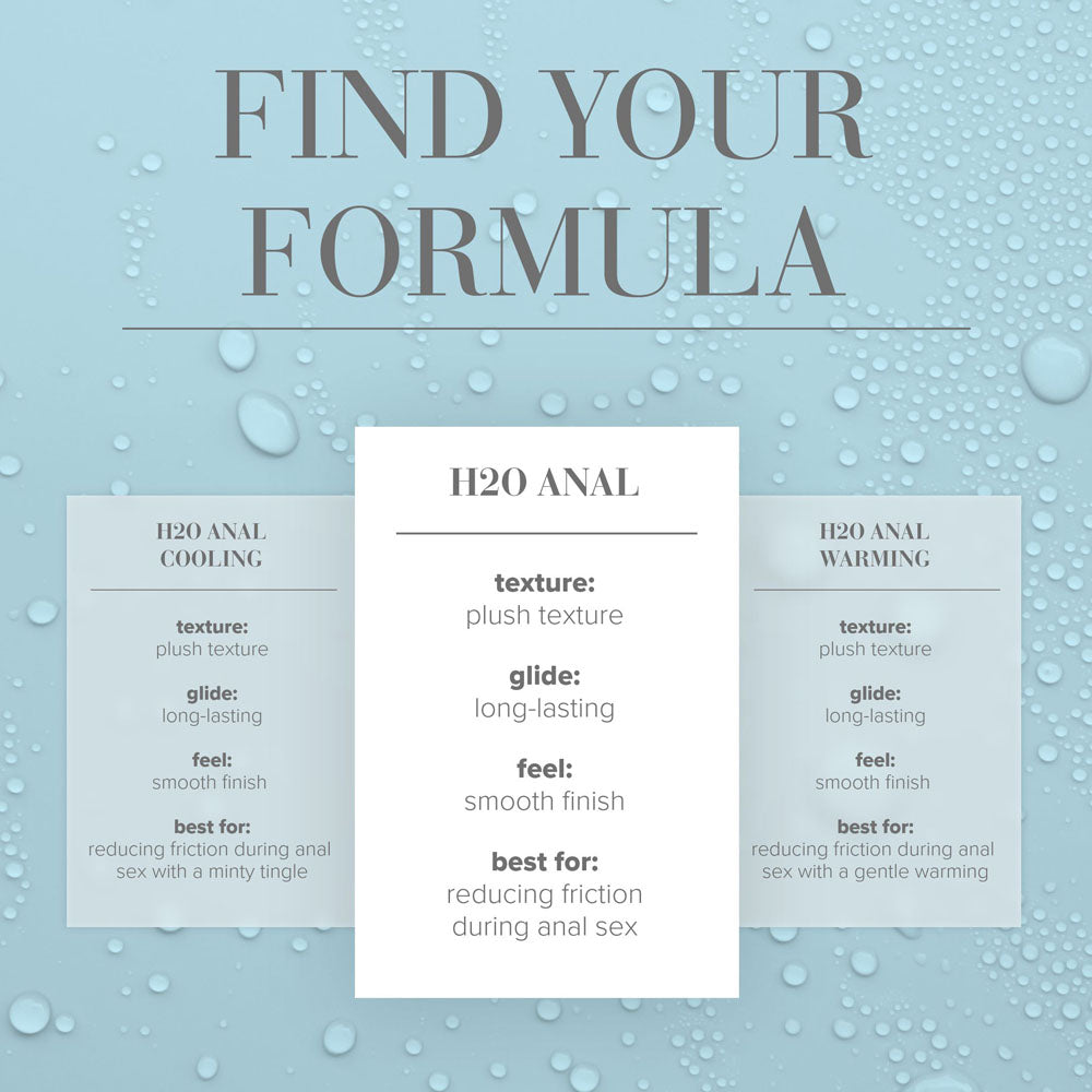 JO H2O Anal Lube - 120 mL - Water Based Anal Lubricant - 120 ml Bottle