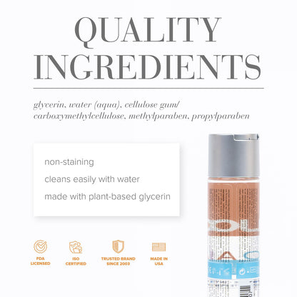 JO H2O Anal Lube - 120 mL - Water Based Anal Lubricant - 120 ml Bottle