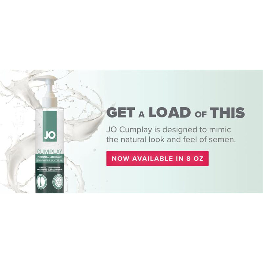 JO Cumplay Lube - 240 mL - Cum Style Lubricant - 240 ml Pump Bottle