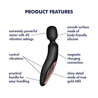 Satisfyer Wand-erland -  - /Rose Gold USB Rechargeable Massage Wand