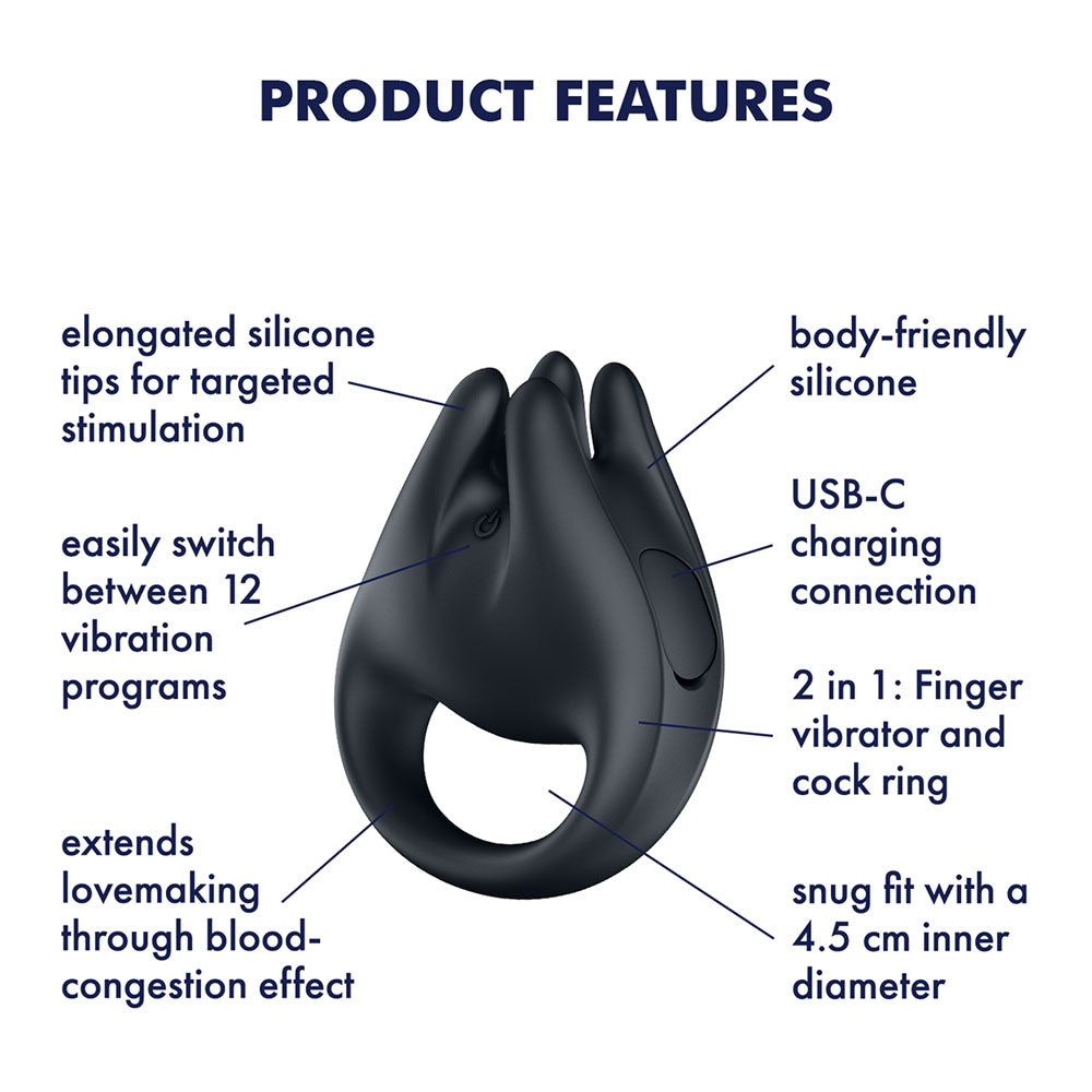 Satisfyer Perfect Pair 1 -  USB-C Rechargeable Vibrating Couples Ring