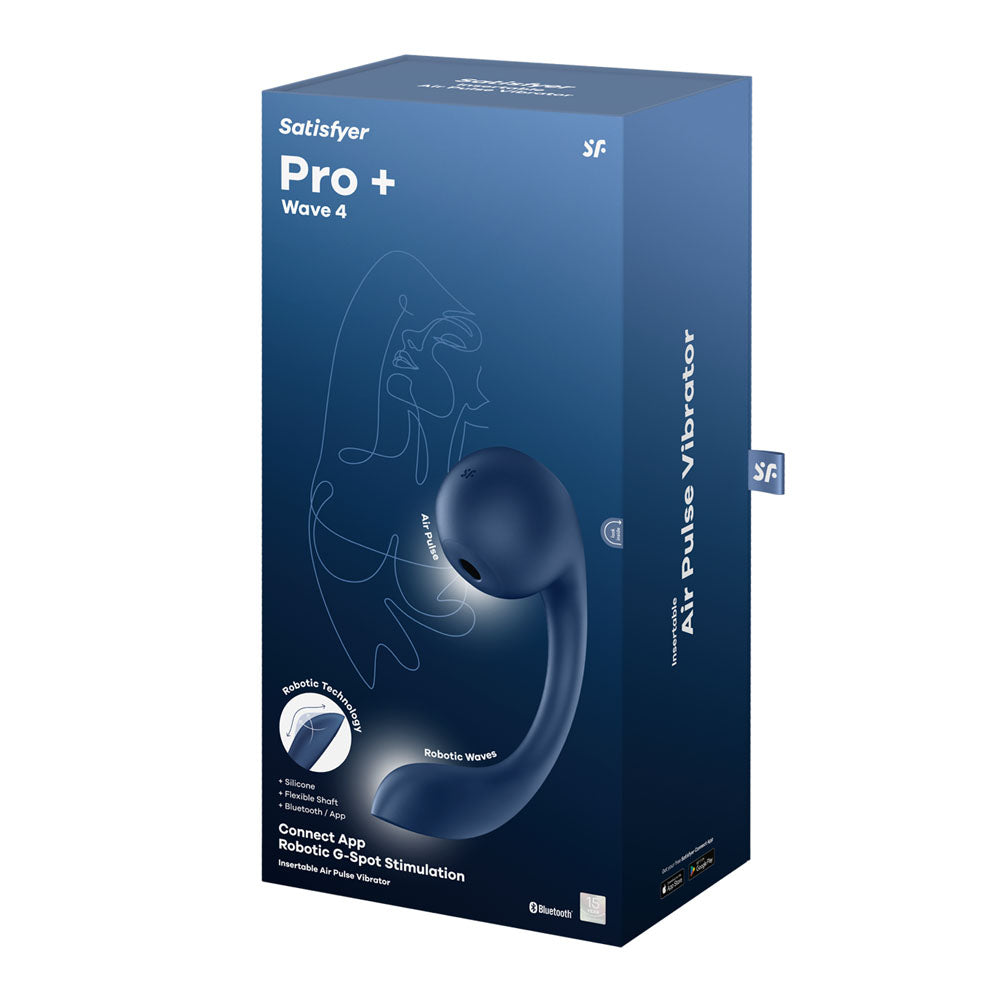 Satisfyer Pro+ Wave 4 -  USB Rechargeable Vibrator with Air Pulse Stimulation and App Control