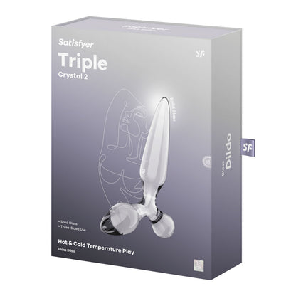Satisfyer Triple Crystal 2 -  -  Glass 3-in-1 Butt Plug