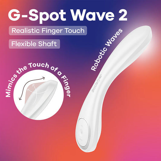 Satisfyer G-Spot Wave 2 -  -  23.6 cm USB Rechargeable Flicking Tip Vibrator