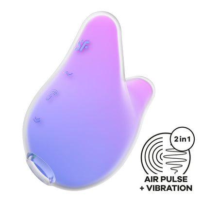 Satisfyer Mermaid Vibes - Violet/Pink - Violet/Pink USB Rechargeable Air Pulse Stimulator