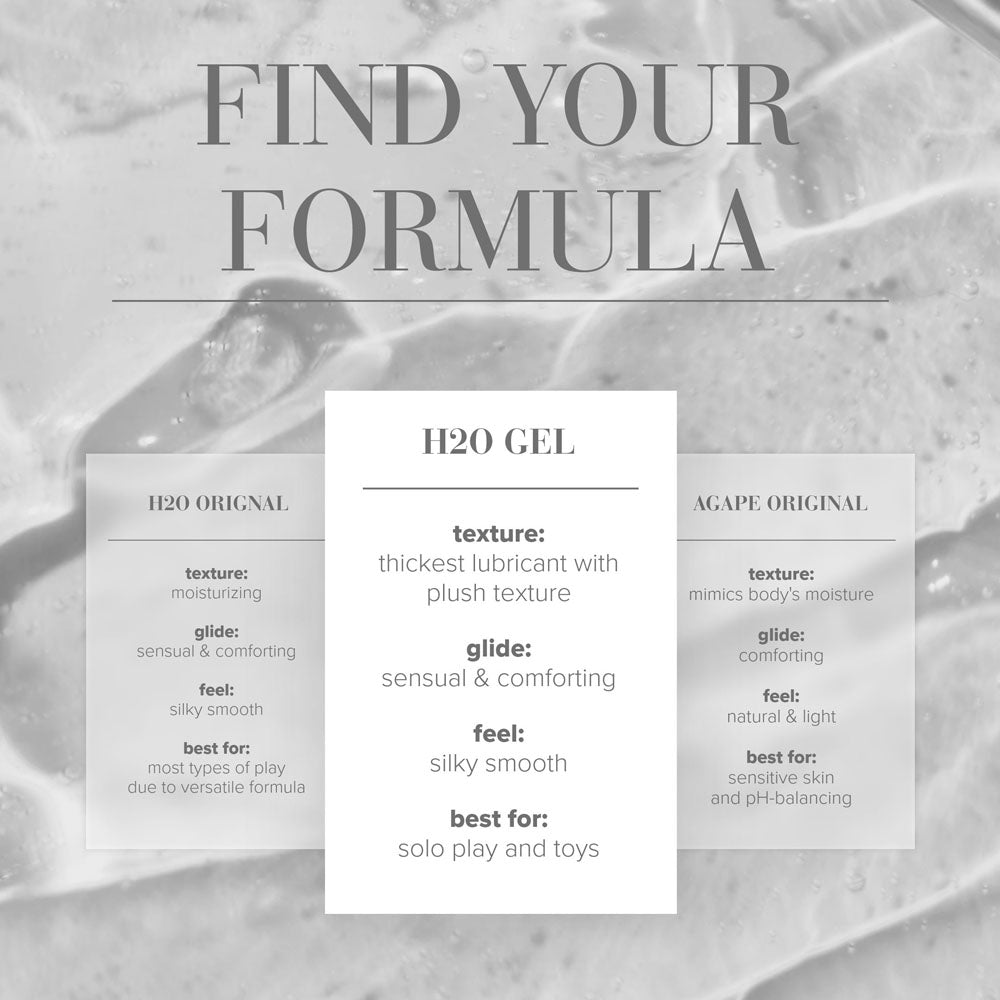 JO H2O Gel Original Lube - 120 mL - Thick Water Based Lubricant - 120 ml Tube