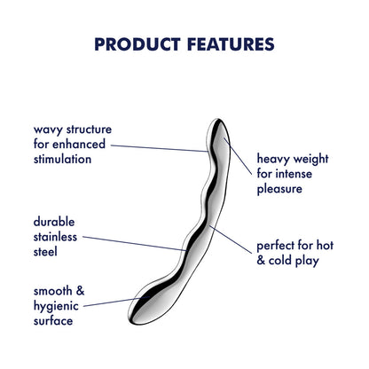 Satisfyer Cosmic Crest 2 -  Steel 20.5 cm Dildo
