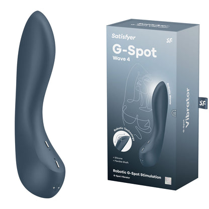 Satisfyer G-Spot Wave 4 - Dark  21 cm USB Rechargeable Vibrator with Robotic G-Spot Stimulation