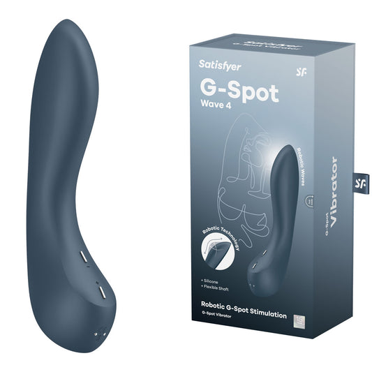 Satisfyer G-Spot Wave 4 - Dark  21 cm USB Rechargeable Vibrator with Robotic G-Spot Stimulation