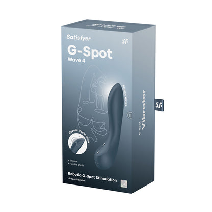 Satisfyer G-Spot Wave 4 - Dark  21 cm USB Rechargeable Vibrator with Robotic G-Spot Stimulation