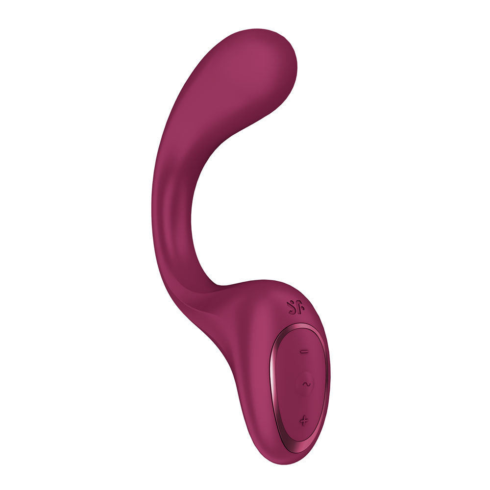 Satisfyer G For Goddess 2 - Wine  - Wine  18.8 cm USB Rechargeable Vibrator with Clit Stim