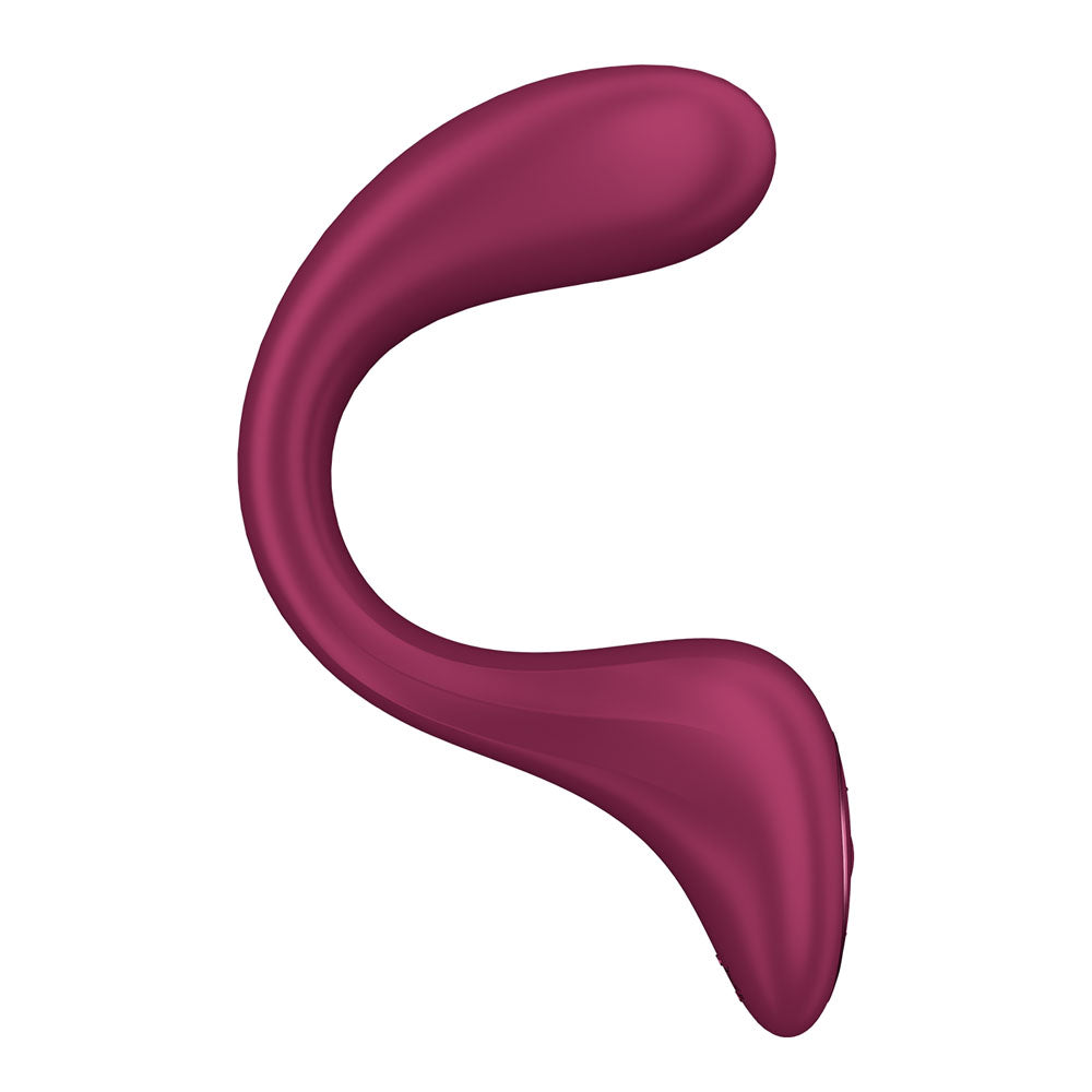 Satisfyer G For Goddess 2 - Wine  - Wine  18.8 cm USB Rechargeable Vibrator with Clit Stim