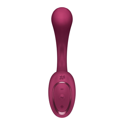Satisfyer G For Goddess 2 - Wine  - Wine  18.8 cm USB Rechargeable Vibrator with Clit Stim