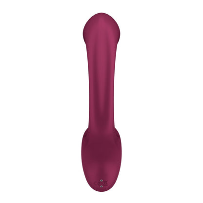 Satisfyer G For Goddess 2 - Wine  - Wine  18.8 cm USB Rechargeable Vibrator with Clit Stim