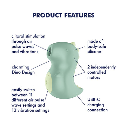Satisfyer Din-OOOH - Mint  USB Rechargeable Air Pulse Stimulator