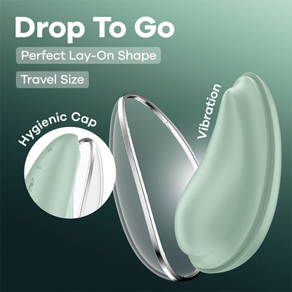 Satisfyer Drop To Go - Mint - Mint  USB Rechargeable Clitoral Stimulator
