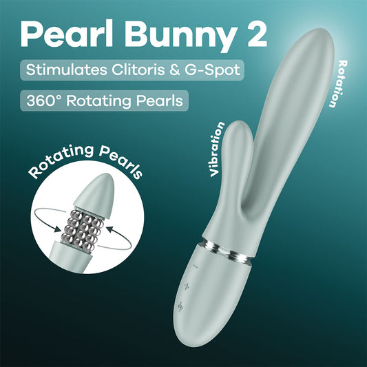 Satisfyer Pearl Bunny 2 -  -  21.5 cm USB-C Rechargeable Rabbit Vibrator