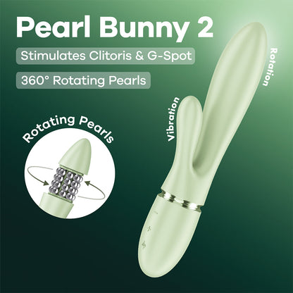 Satisfyer Pearl Bunny 2 - Light  - Light  21.5 cm USB-C Rechargeable Rabbit Vibrator