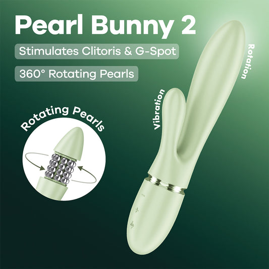 Satisfyer Pearl Bunny 2 - Light  - Light  21.5 cm USB-C Rechargeable Rabbit Vibrator