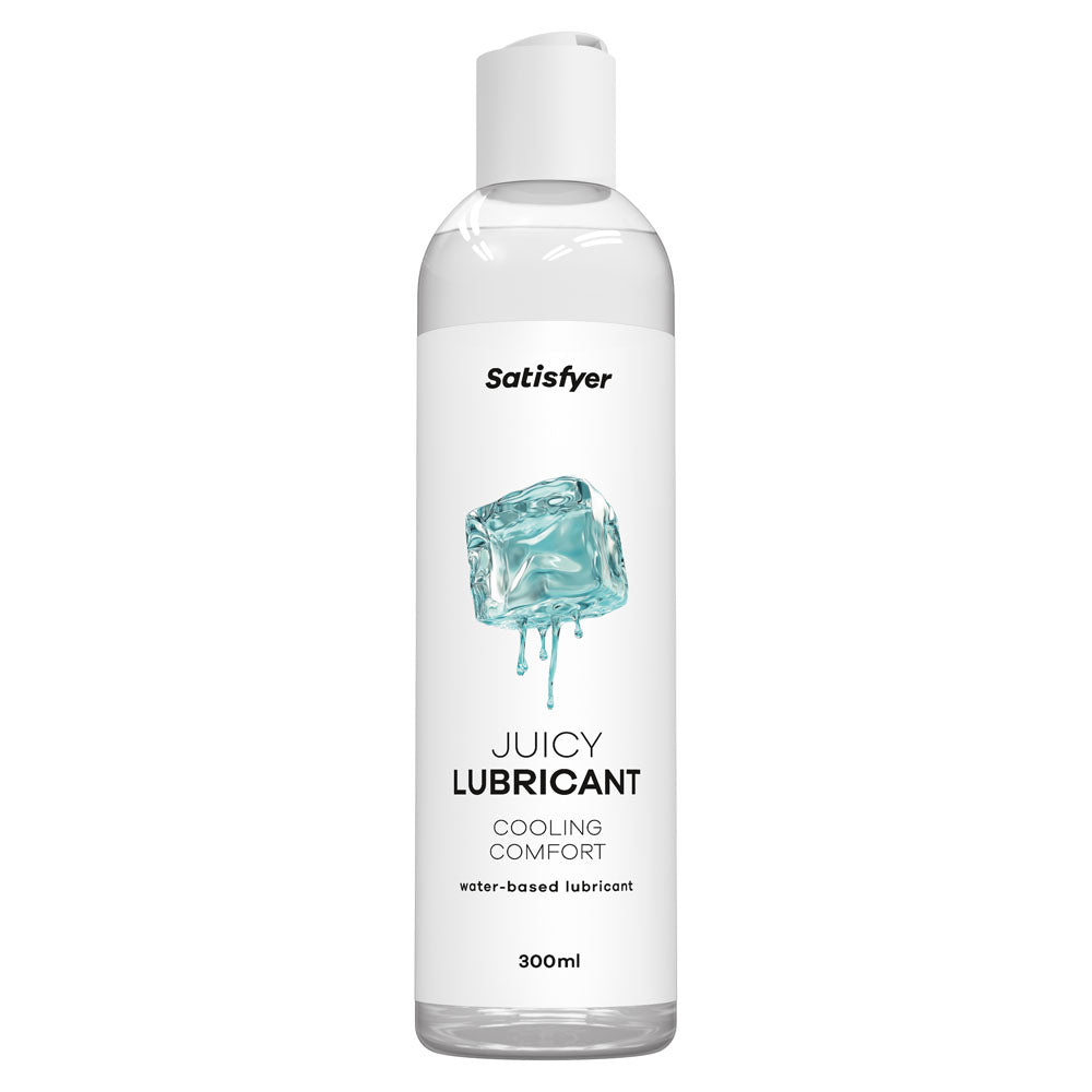 Satisfyer Juicy Lubricant 300 ml Cooling Comfort - Cooling Water Based Lubricant - 300 ml Bottle