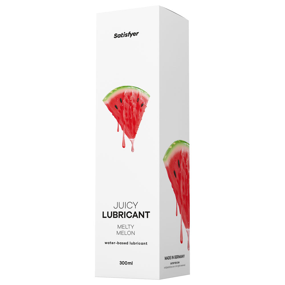 Satisfyer Juicy Lubricant 300 ml Melty Melon - Watermelon Scented Water Based Lubricant - 300 ml Bottle