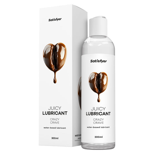 Satisfyer Juicy Lubricant 300 ml Crazy Crave - Coffee Scented Water Based Lubricant - 300 ml Bottle
