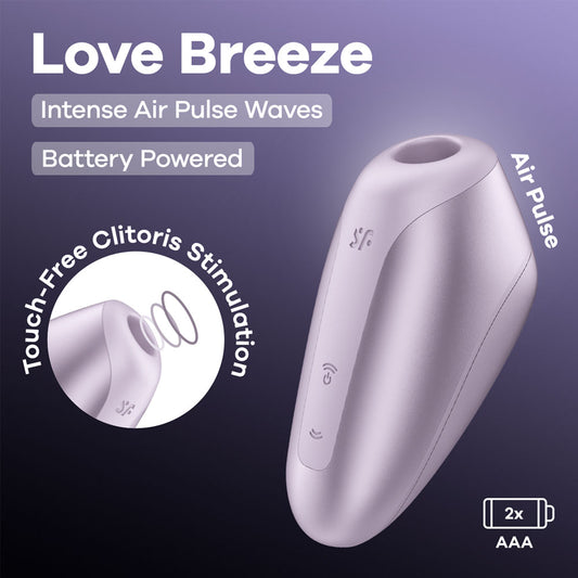 Satisfyer Love Breeze - Battery Series -  Air Pulse Clitoral Stimulator