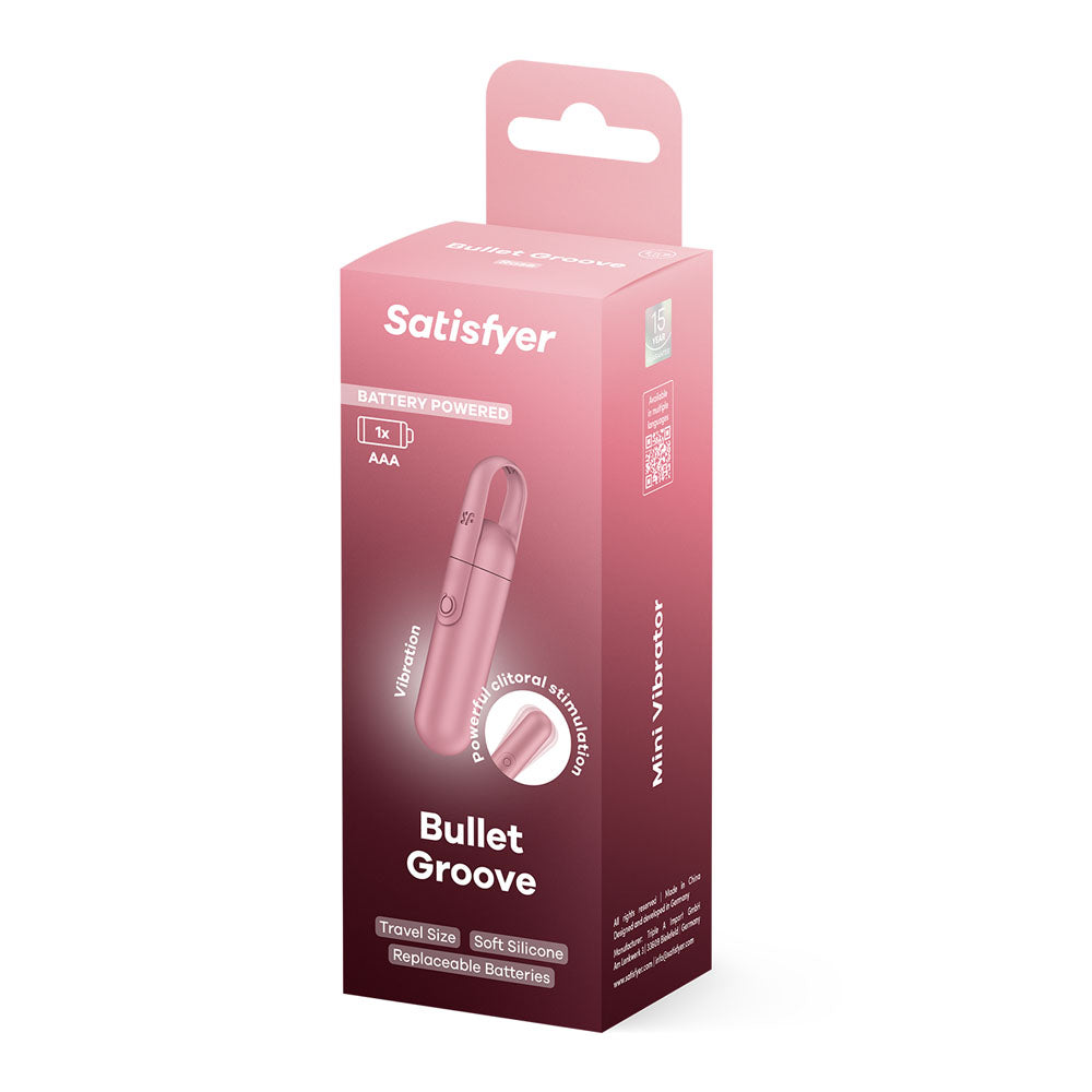 Satisfyer Bullet Groove - Battery Series - Rose  9.8 cm Bullet