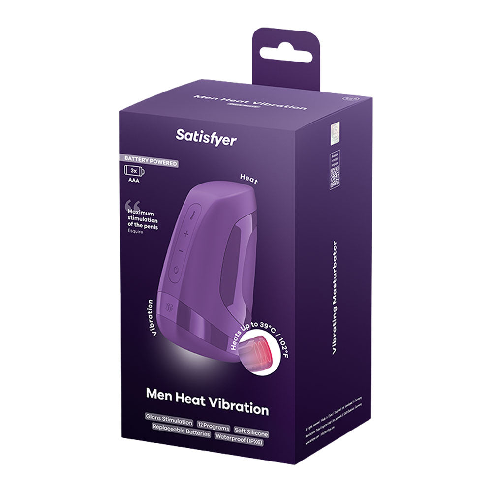 Satisfyer Men Heat Vibration - Battery Series -  Heating and Vibrating Masturbator