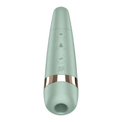 Satisfyer Pro 3+ Battery Series - Mint - Mint  Air Pulse Clitoral Stimulator with Vibration
