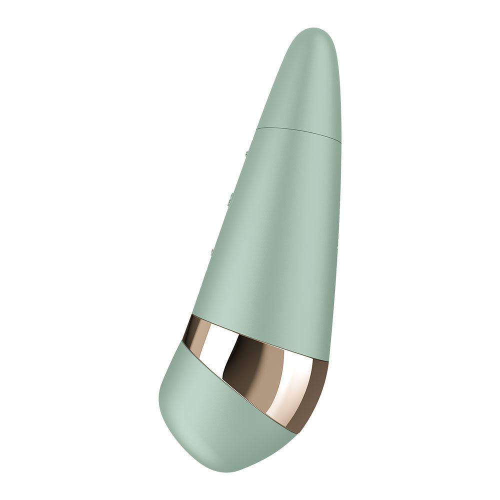 Satisfyer Pro 3+ Battery Series - Mint - Mint  Air Pulse Clitoral Stimulator with Vibration