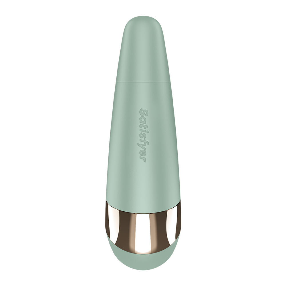 Satisfyer Pro 3+ Battery Series - Mint - Mint  Air Pulse Clitoral Stimulator with Vibration