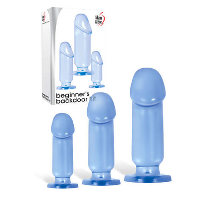 Adam & Eve Beginner's Backdoor Kit -  Butt Plugs - Set of 3 Sizes