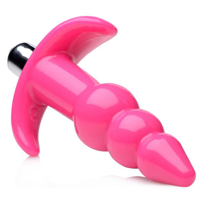 Frisky Ribbed Vibrating Butt Plug -  10.9 cm Vibrating Butt Plug