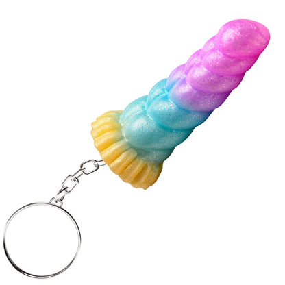 Creature Cocks Mystique Unicorn Keychain - Novelty Fantasy Dildo Keyring