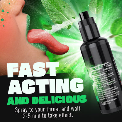 Good Blow Deep Throat Spray - Spearmint - Spearmint Flavoured Numbing Spray - 59 ml Spray