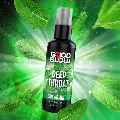 Good Blow Deep Throat Spray - Spearmint - Spearmint Flavoured Numbing Spray - 59 ml Spray